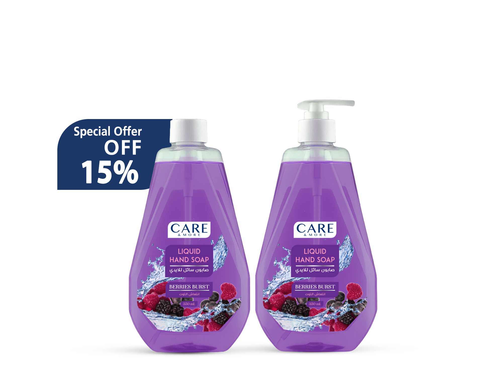 C&M Liquid Soap – Berries Burst (One Trigger + One Refill) – 350ml