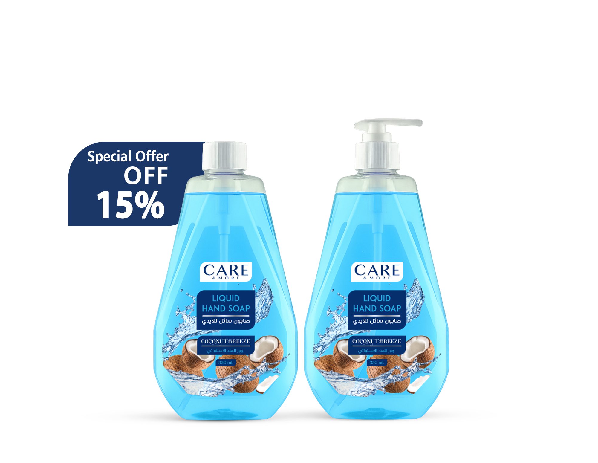 C&M Liquid Soap – Coconut (One Trigger + One Refill) – 350ml