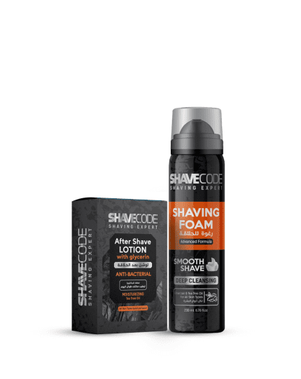 Shave Code Promo TP (Shaving Foam Charcoal 200 ml + After Shave Lotion Charcoal 175 ml)